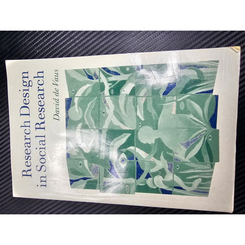 David de Vaus Research Design in Social Research paperback book good condition